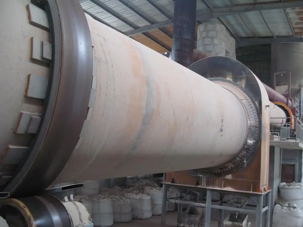 horizontal rotary lime kiln for active lime production