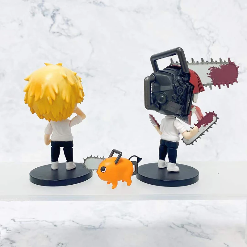 10cm 6pcs/set Chainsaw Man Anime Figure Denji Power Action Figure Chainsaw Man Denj Power PVC for gifts