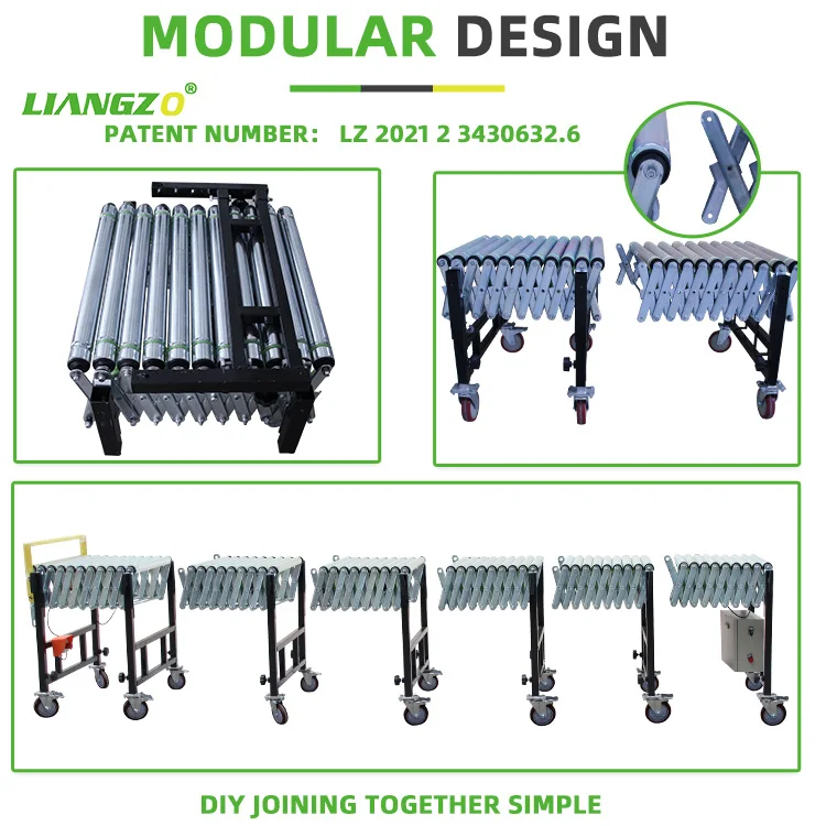 New Design Automatic Stainless Steel Transmission Ribbed Belt Roller Conveyor