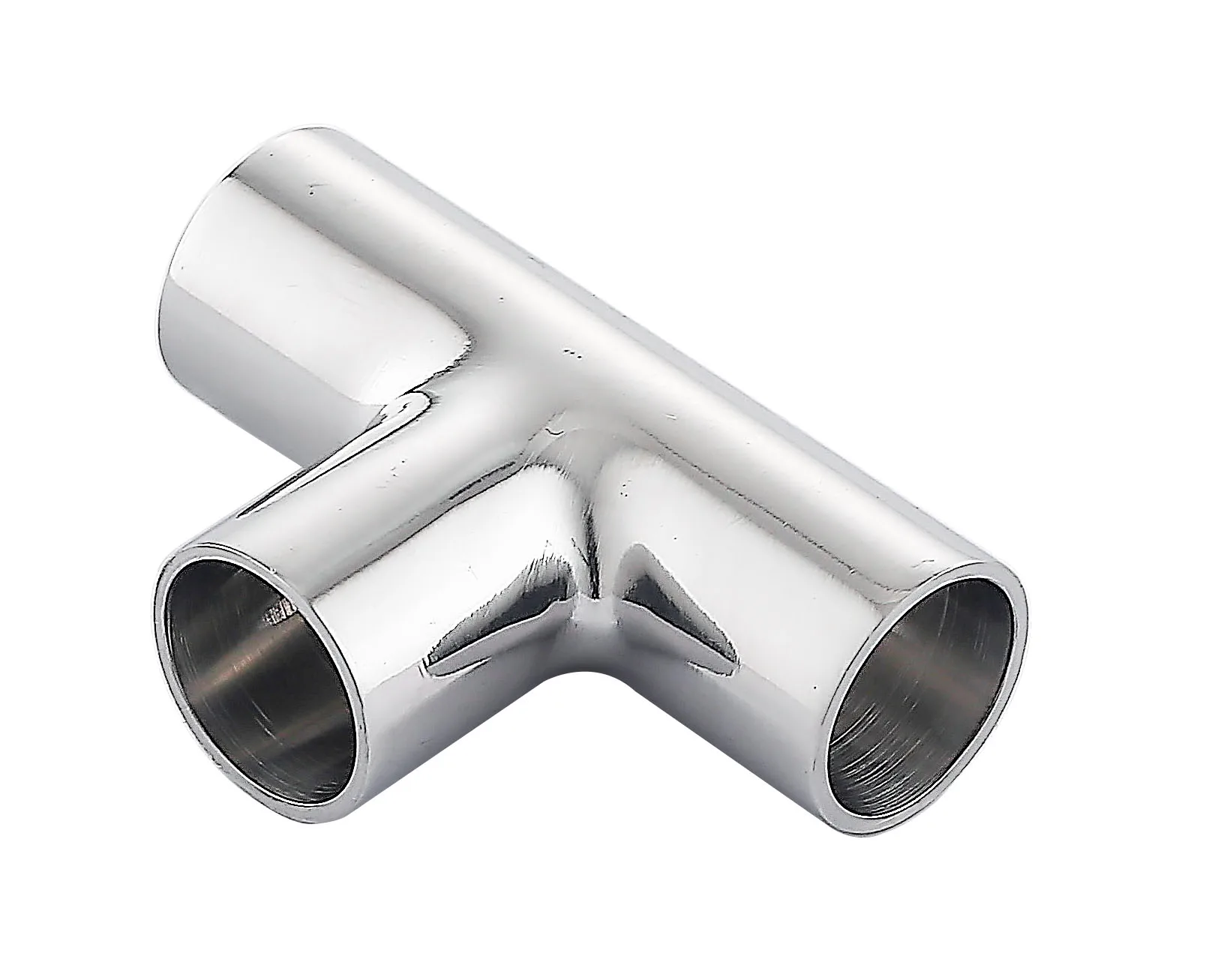RTS Sanitary Stainless Steel 304 316L Pipe Connection Fittings weld  Long Type Tee pipe fitting