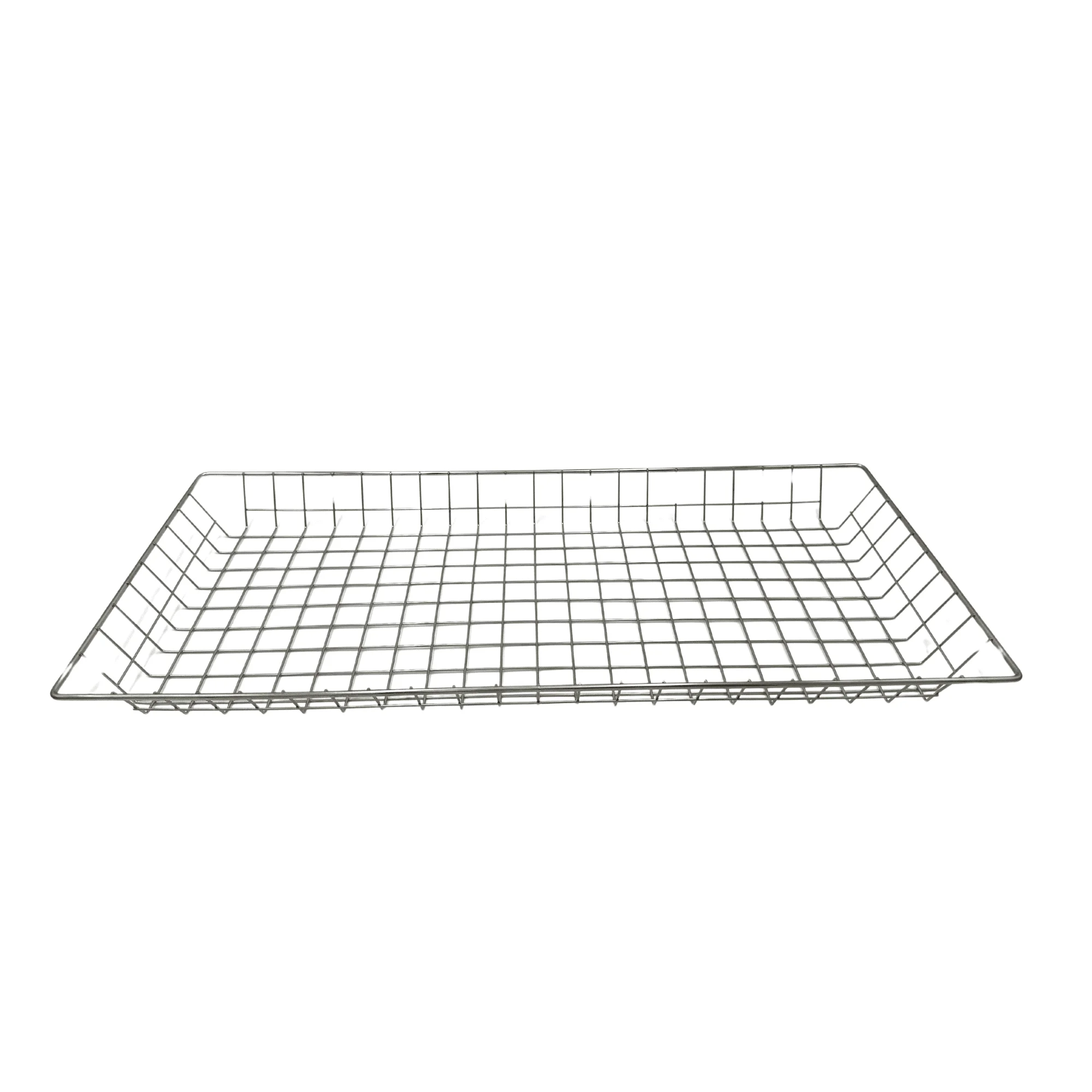 Stainless Steel Wire Mesh Storage Basket with Stand for Efficient Home Organization wire basket with wood handles
