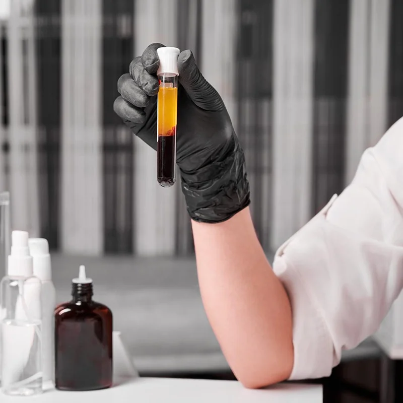 Custom Nitrile Gloves 100PCS/Box Anti Chemical Gloves Touch Screen Disposable Powder Free Black Nitrile Gloves for Laboratory