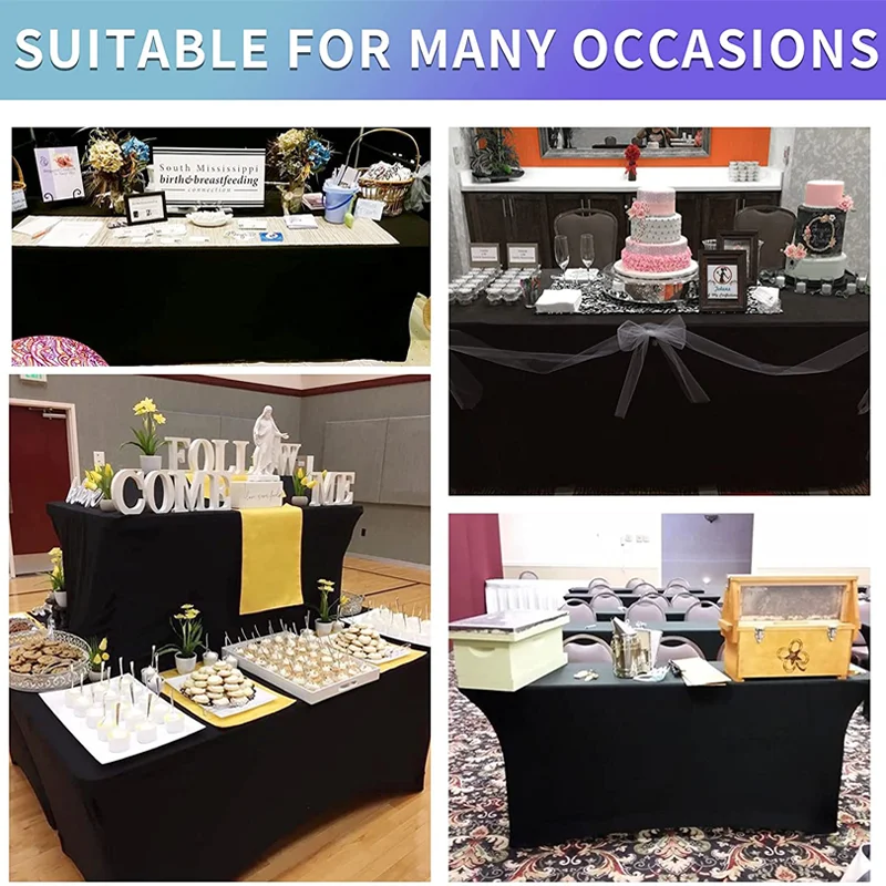 Эластичная эластичная скатерть из спандекса