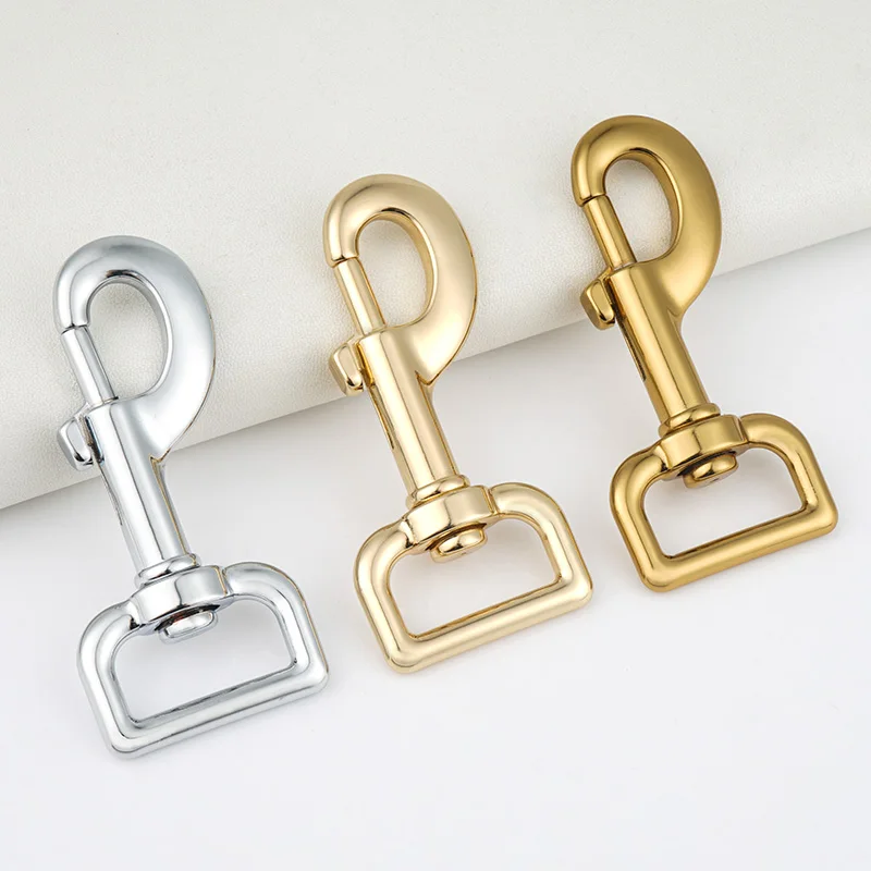 Сверхмощный металлический поворотный зажим-крючок хромированный 1 дюйм поворотный крючок застежка золотистый 25 мм болт с ушком Поворотная застежка для собак поводки