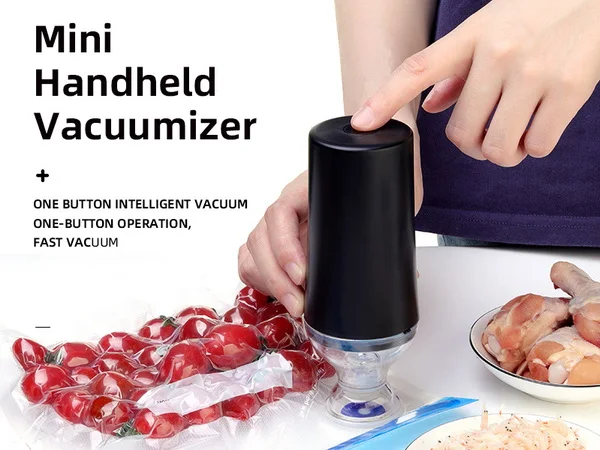 Automatic Sealer Machine Handheld Vacuum Bag Food Sealers Electric Air Pump For Vacuum Storage Bag
