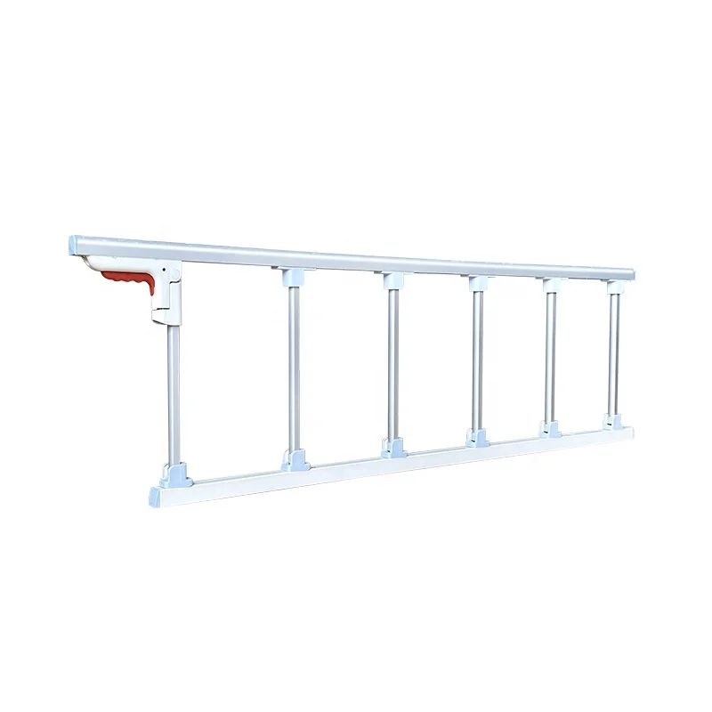 hospital medical bed accessories spare part of folding aluminum alloy side guard rails