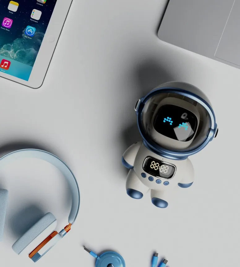 Cartoon Cute Toy Spaceman Astronaut Figurine Design Wireless BT Spund Speaker Bluetooth Battery Plastic Portable OEM YX Gua 6W