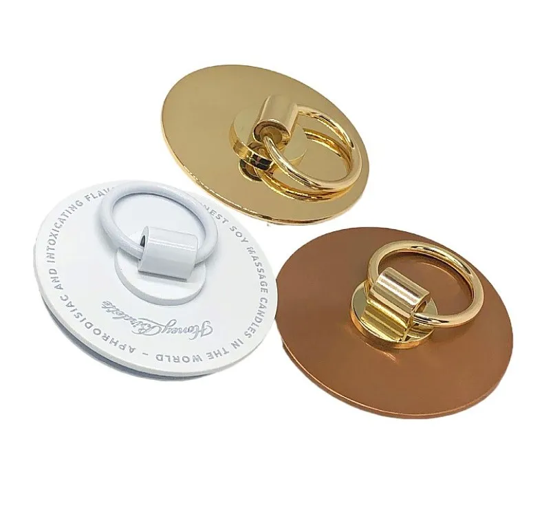 New Design Plating Shiny Gold Color Metal Zinc Alloy Candle Jar Lid With Pull Ring High Quality Custom Logo