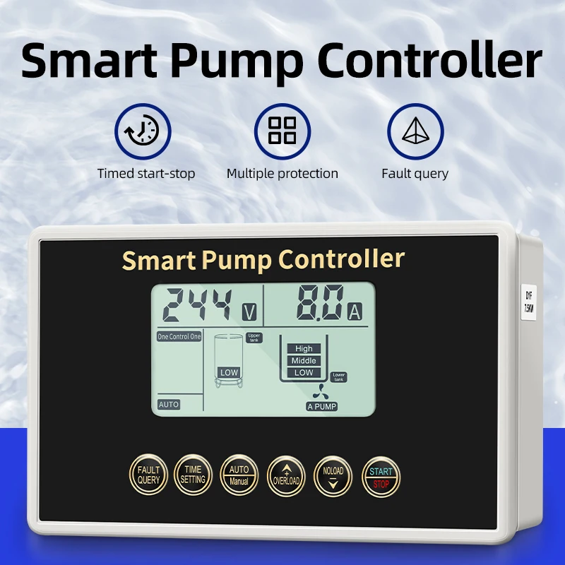 Automatic Pump Control Panel Box Board Water Pump Controller  for Level and Pressure Control