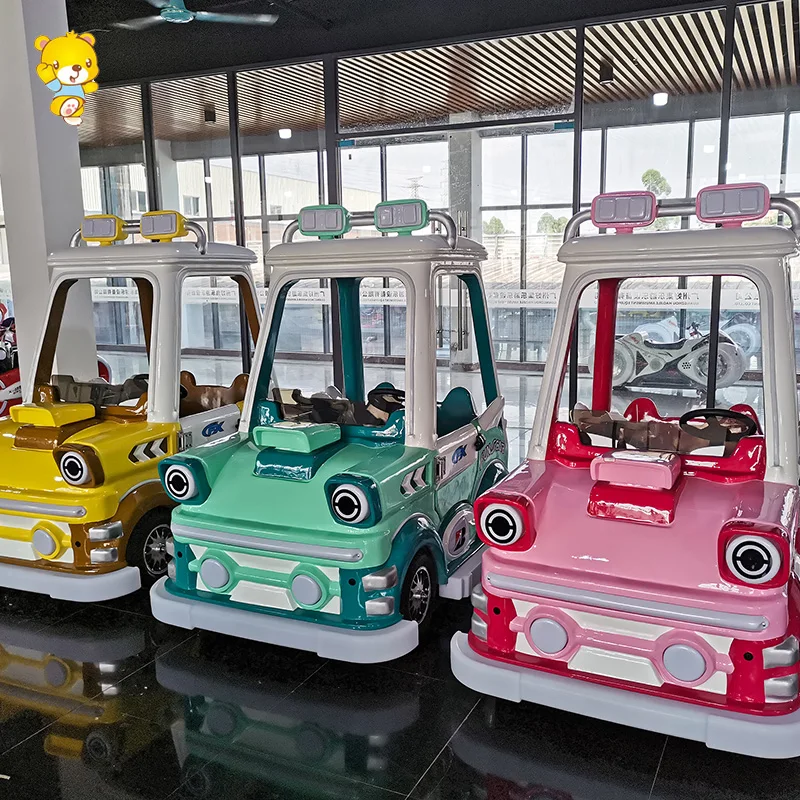 Haojile Amusement Park Outdoorbig Wheel Anti Collision Parent-Kid Ride Battery Bumper Cars Ride On Car Kid Games