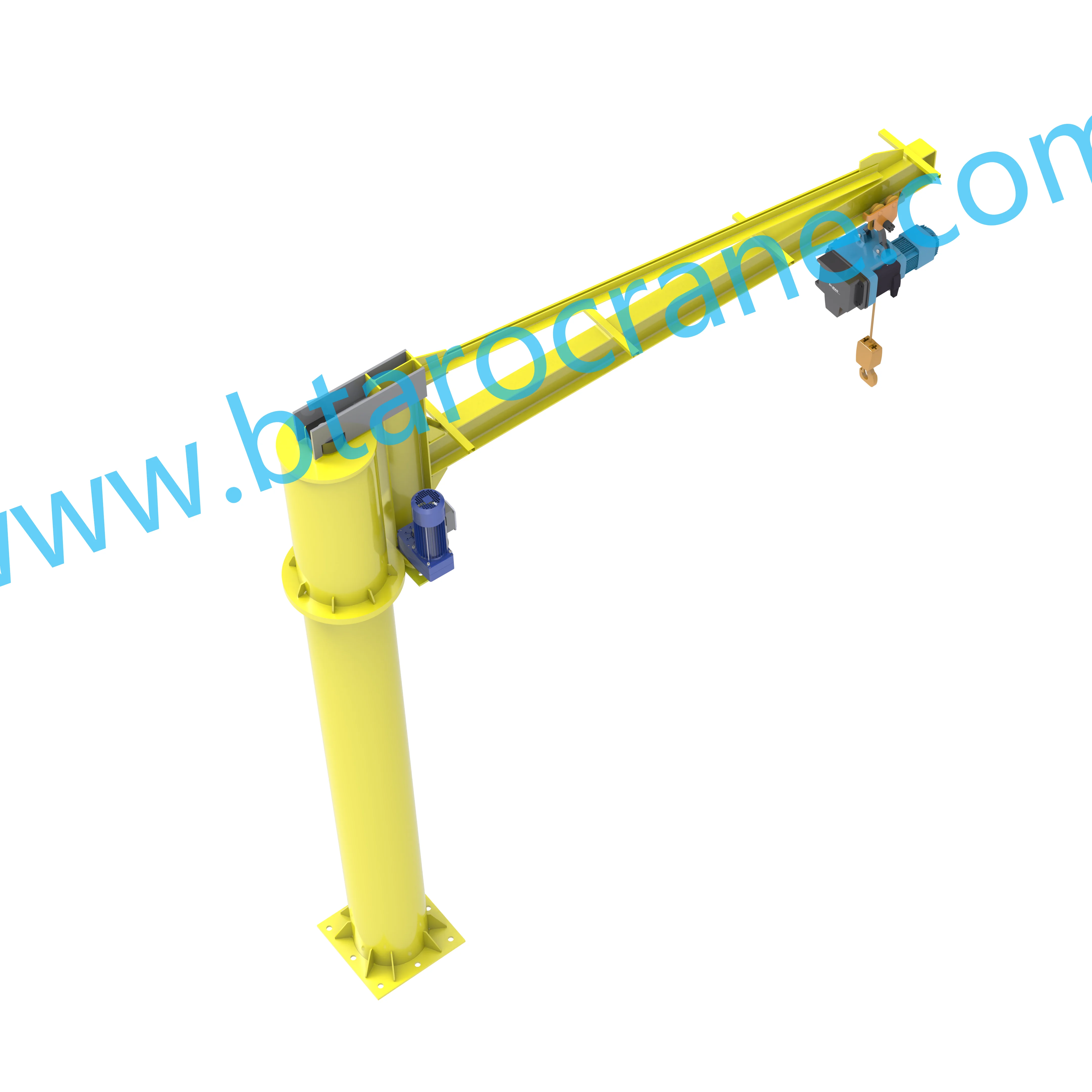 1Ton JIB crane 180 270 degrees cantilever arm small crane work station factory wall mounted flexible lifting cargo equipment