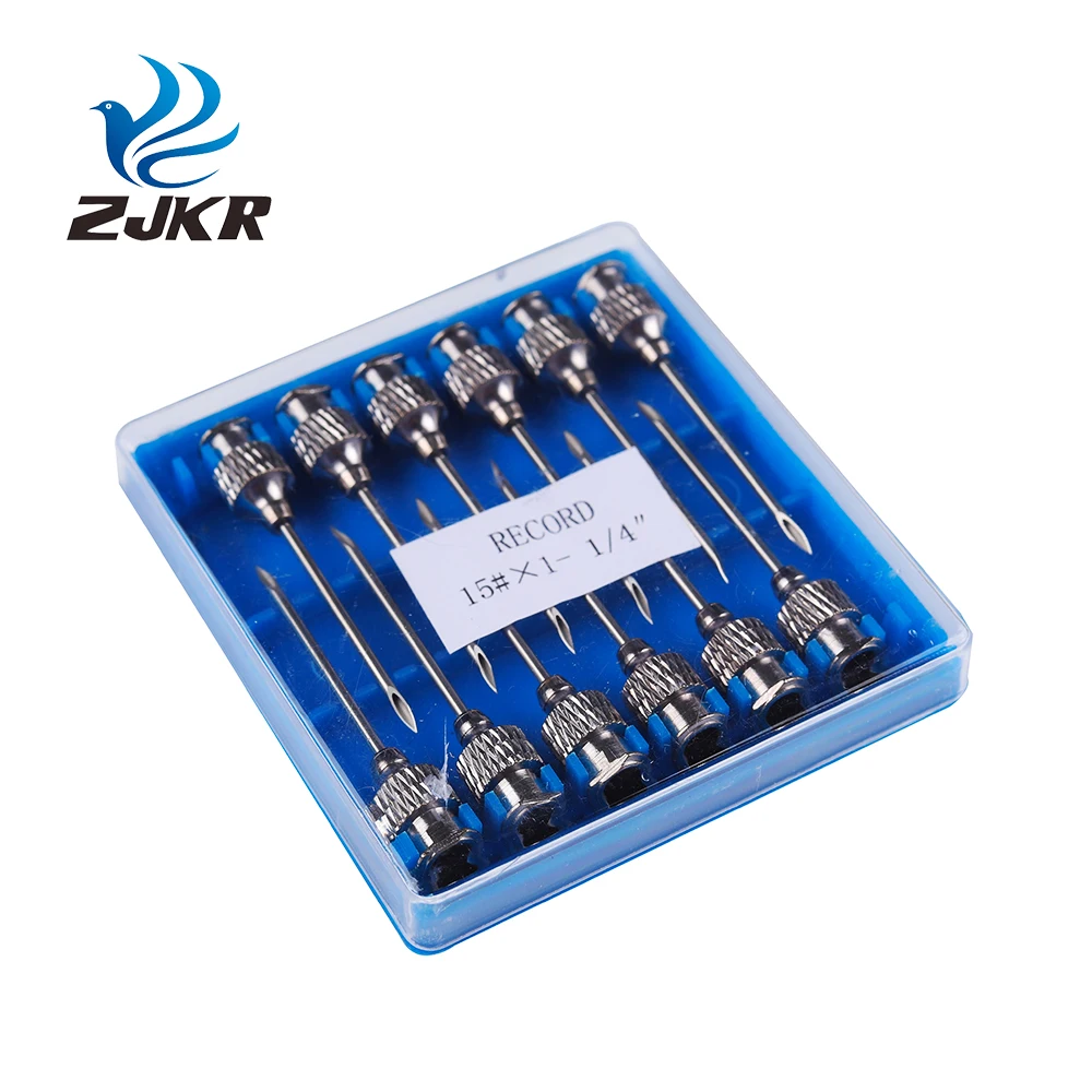 KD405 medical 18g injection veterinary hypodermic reusable metal needle for poultry pig