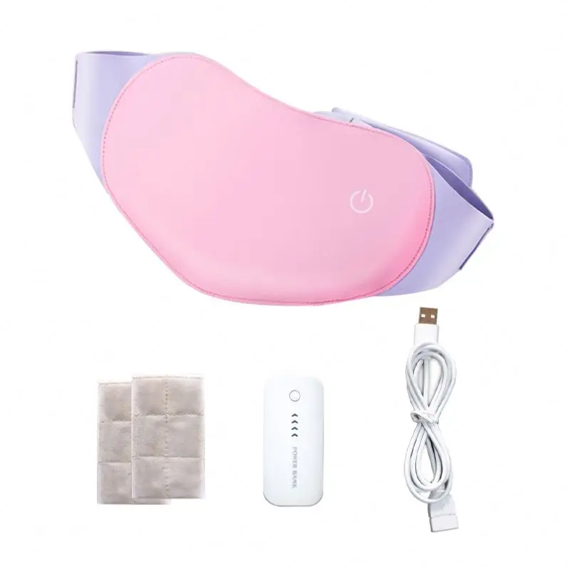 GESSW150 Vibrating Warm Palace Belt Electric Heated Waist Belt Warm Therapy Pain Relief Heating uterus warm massage belt