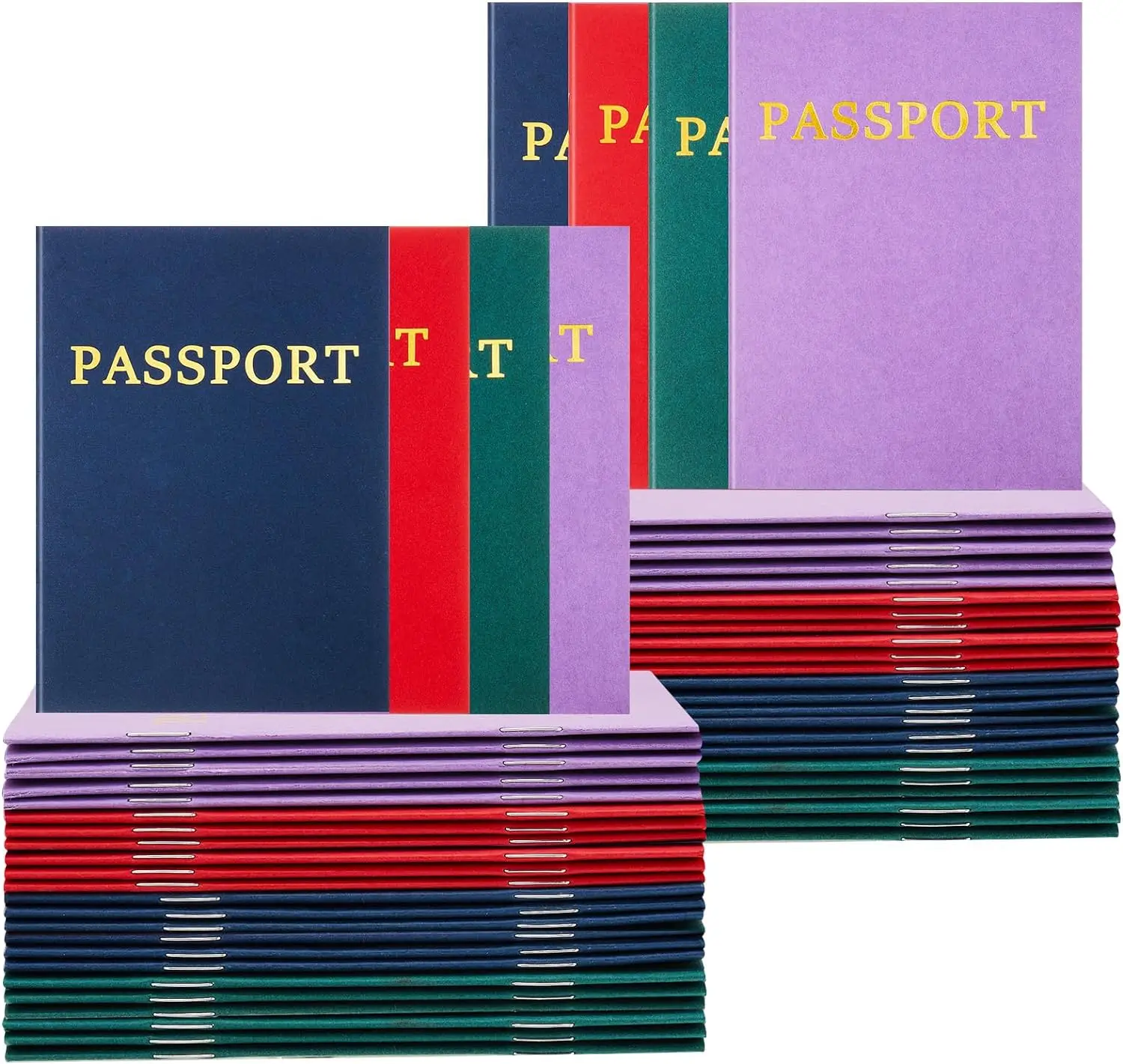 Bulk Kids Passport Party Favor Passport Book Travel Pretend Game for Collect Stamp Classroom Supplies Gif