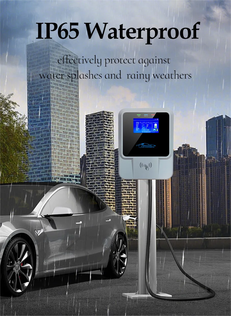 Wallbox 11kw Level 2 Fast Charging Station EV Wall Charger 32A Wall Mount OEM Electric Car Charger Type 2 Rfid Right Hand Ev W3x