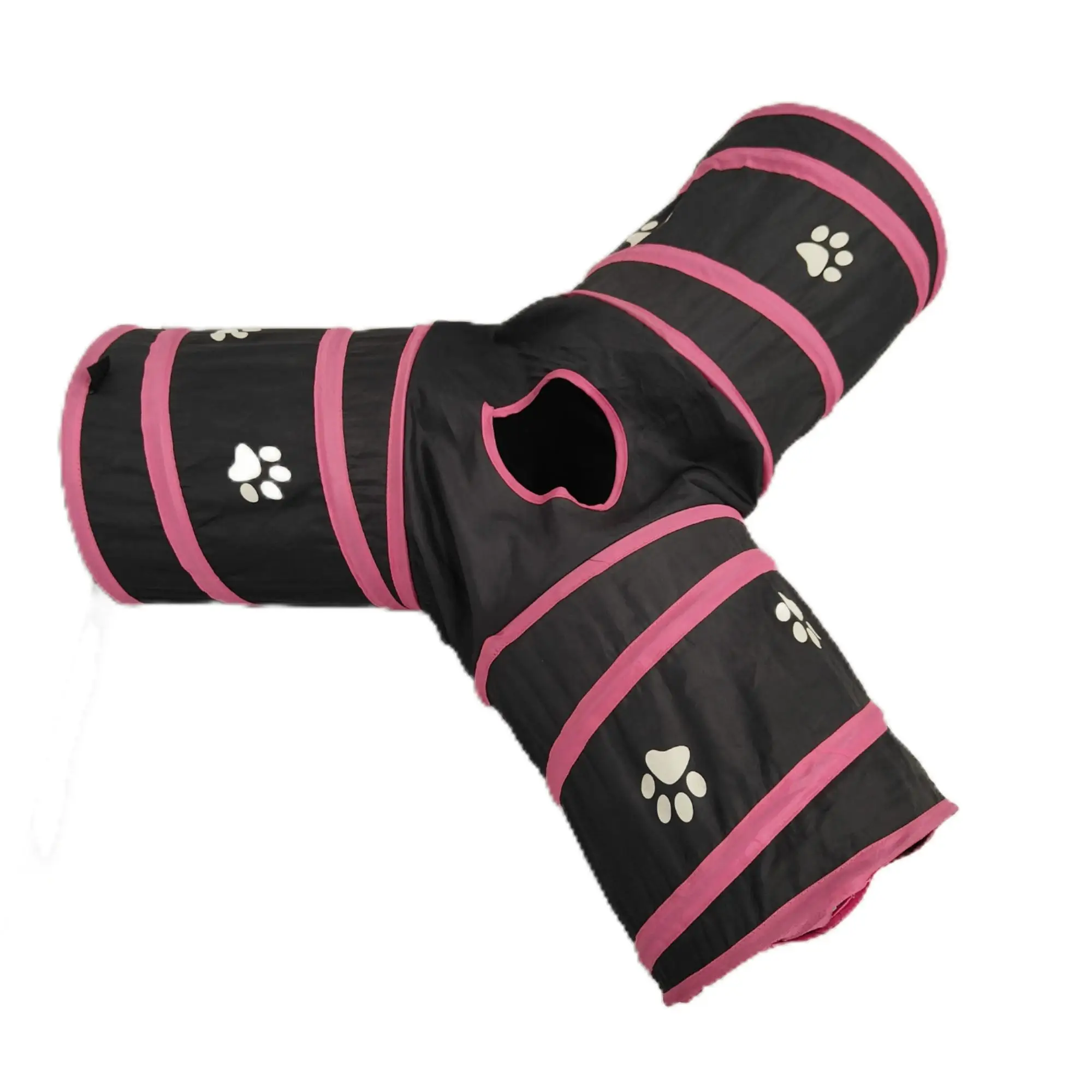 Indoor&Outdoor Three Export Ways Pet Tunnel Cat Play Toys Polyester Folding Pets Cats Tunnels Interactive Toy Small Animals
