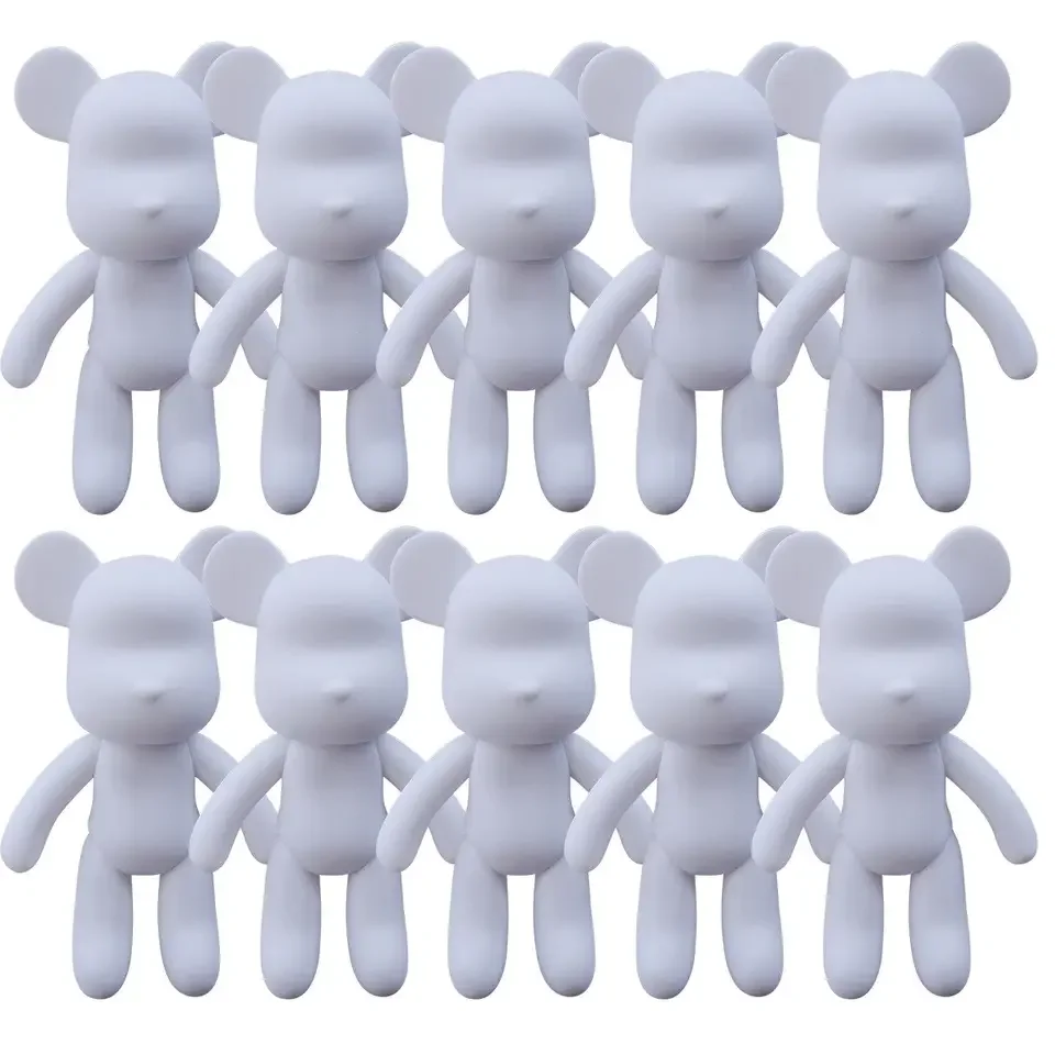 Customized Artcaft White Bear Figure for Fluid Painting, 18cm/23cm/33cm/53cm tall Frosted Surface DIY Fluid Fluid bear