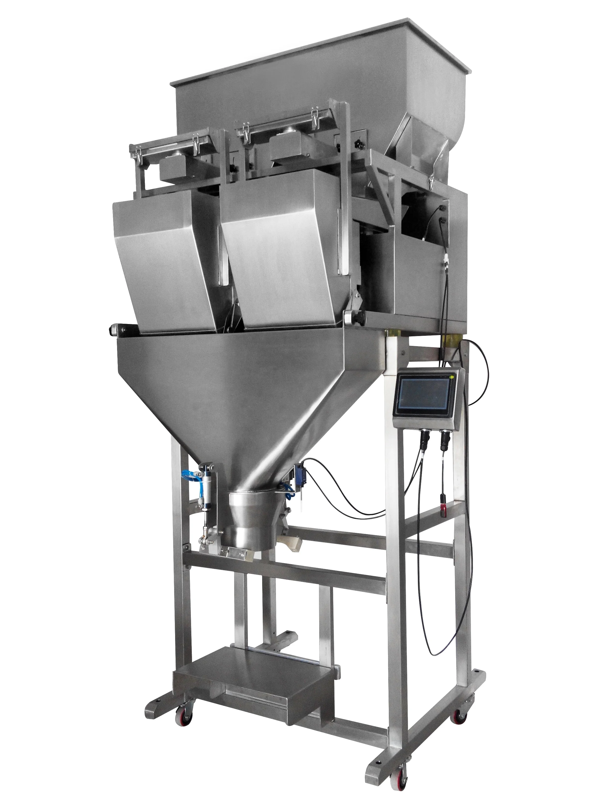 Granule Sugar Salt Rice Grain Single Head Hopper Weighing Filling  Linear Weigher