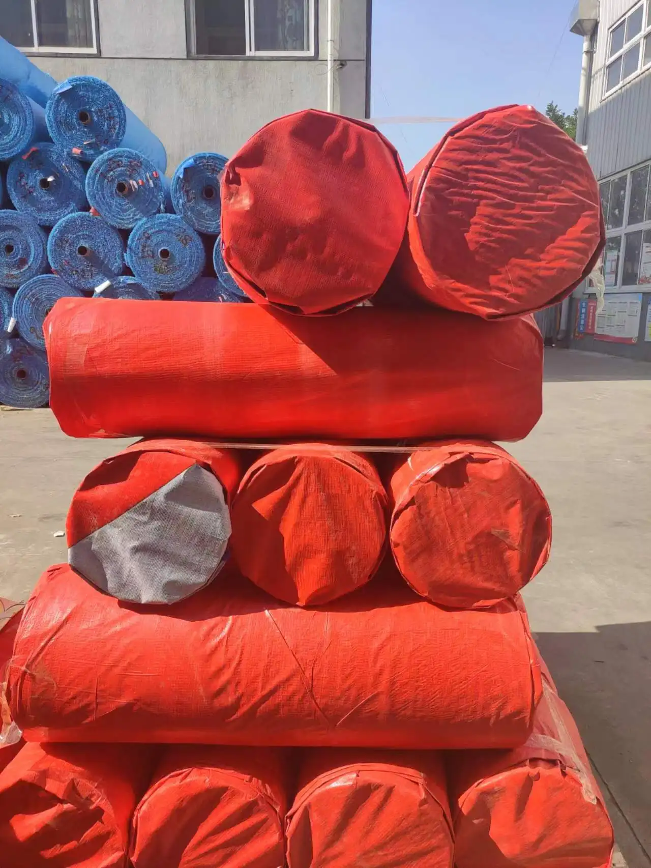 Factory Waterproof All-Purpose HDPE Woven Polyethylene Fabric Cover Wholesale Roll Heavy Duty Pe Tarpaulin