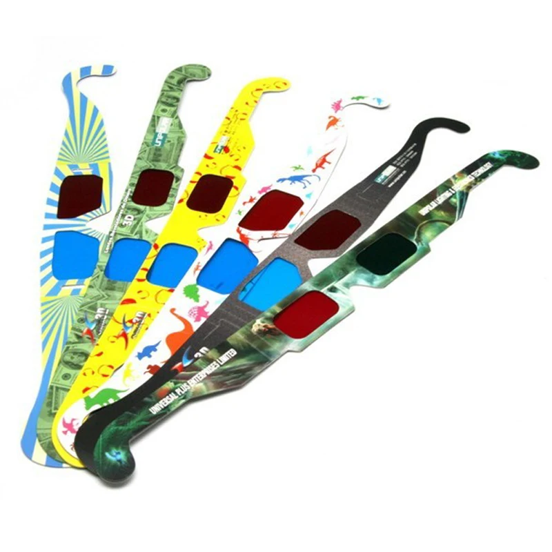 Custom Love Heart Star Diffraction Glasses Cardboard 3D Fireworks Glasses