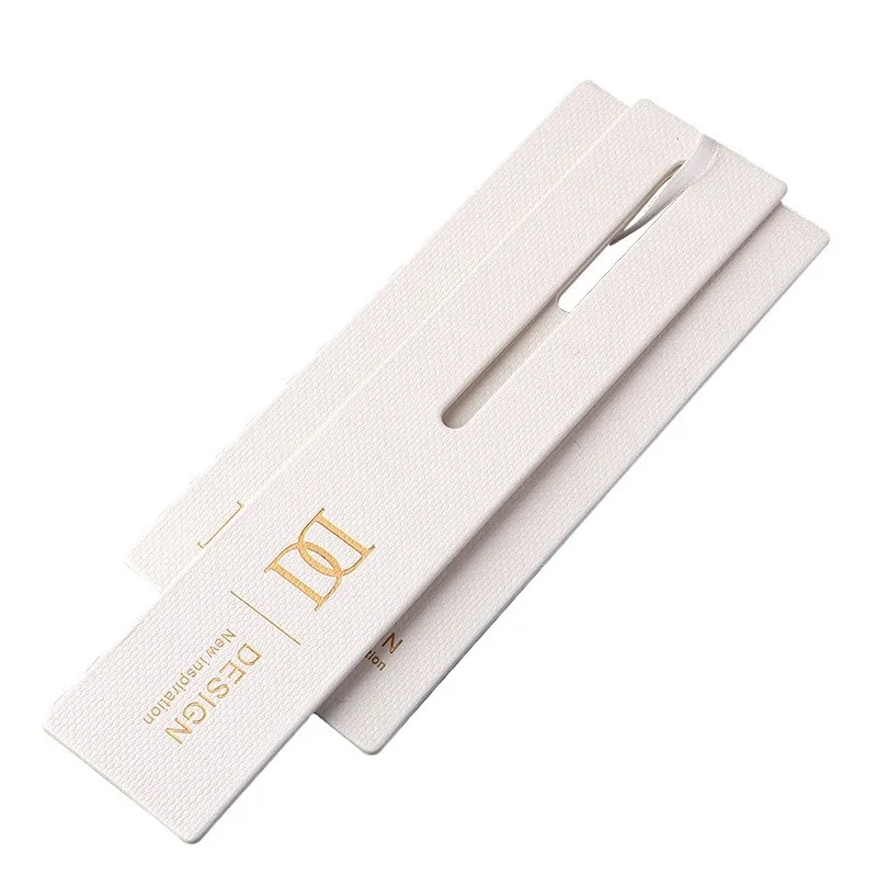 Custom Printing Brand Name Logo Clothing Out Swing Garment Labels Die Cut Hang Tag Embossed Paper Hangtags