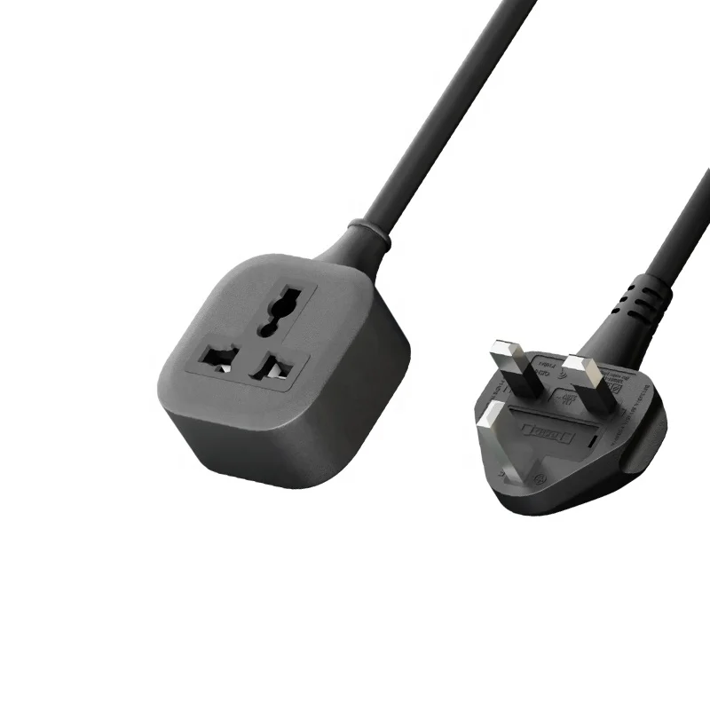 OEM UK power cable Universal international Outlet Socket Plugs Extension Cord 4000W Big Power Plug Electrical Strip