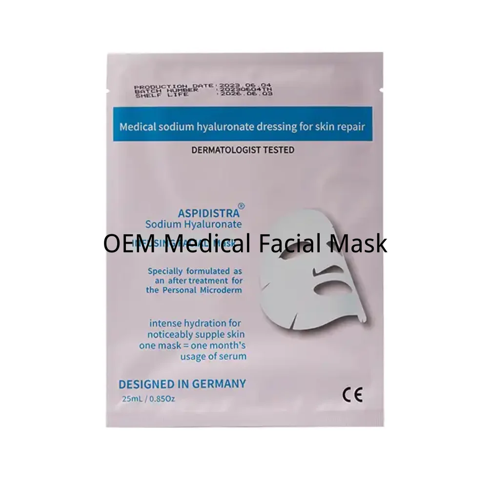 Medical Sodium Hyaluronate Skin Repair Dressing Hyaluronic Acid Sheep Placenta Super Hydration Facial Sheet Mask