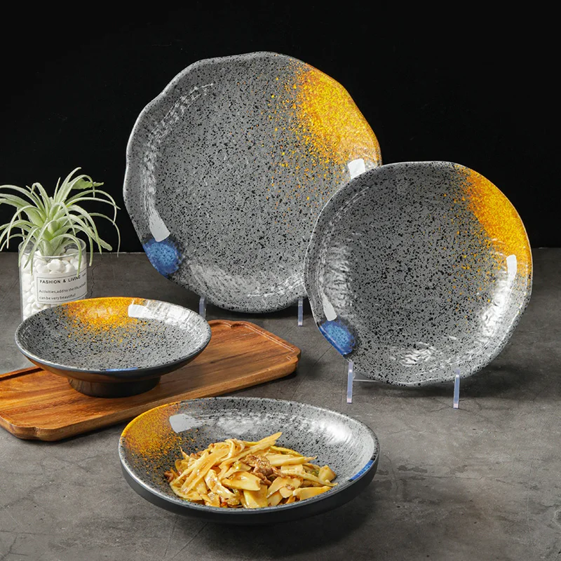 OEM unbreakable Melamine dinnerware wholesale Customization full dinnerware set modern melamine dinner