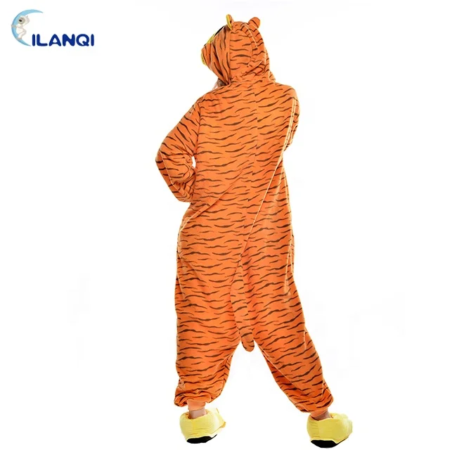 
Custom fancy cartoon tigger dress girl onesie animal halloween pajamas 
