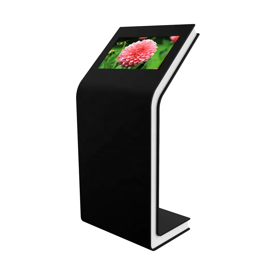 Hot selling-27 inch Interactive LCD display Touch Screen L shaped kiosk information kiosk with free software touch screen kiosk