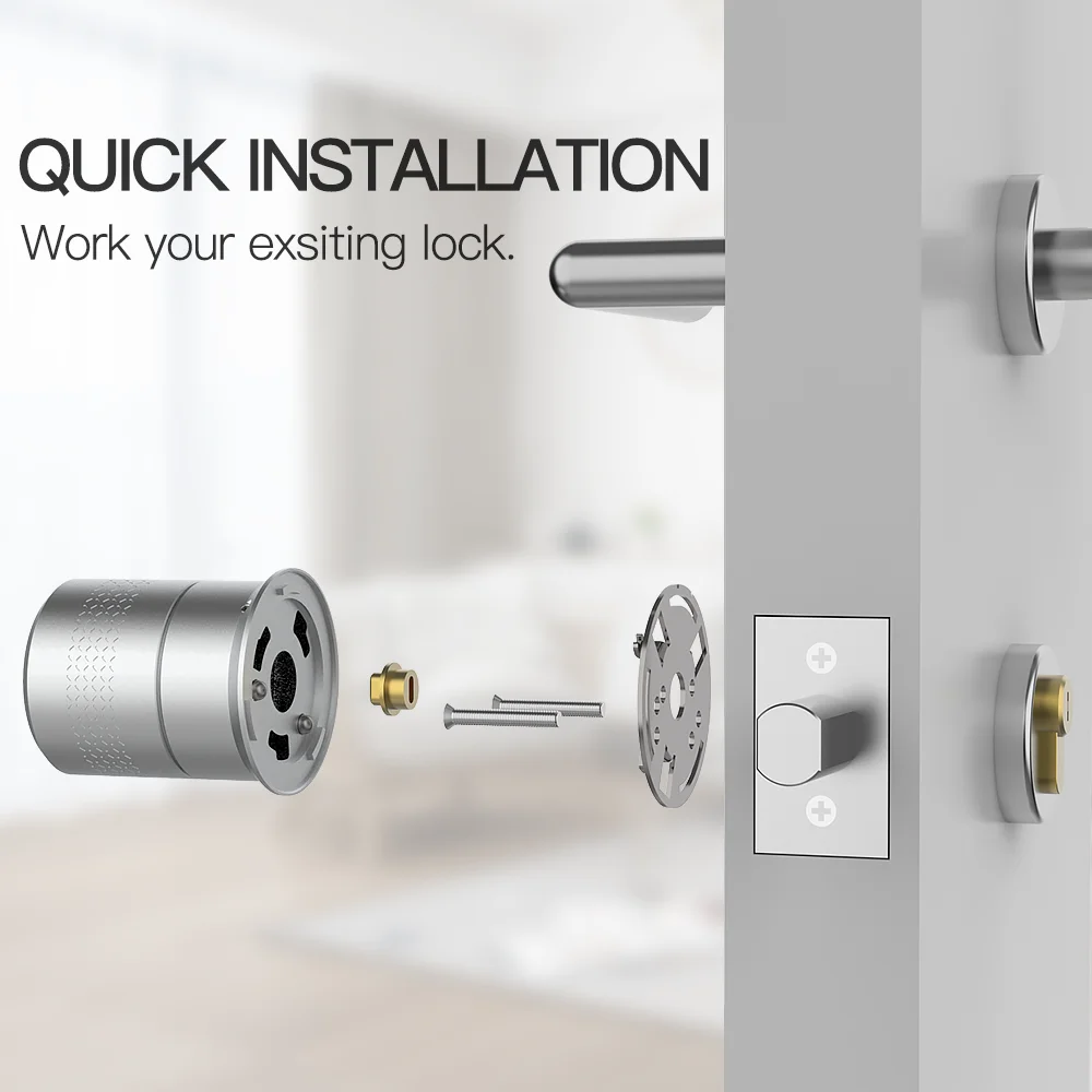 
High Security Auto Lock Smart Deadbolt Tuya Bluetooth Digital Wifi Door Lock Deadbolt work with Google Home / Amazon Alexa 