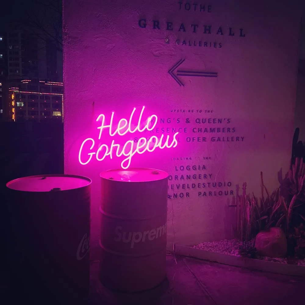 30 Light up Signs Exterior Pink Love Pizza Letter Led Advertismentboard 12kv Neon Sign Transformer