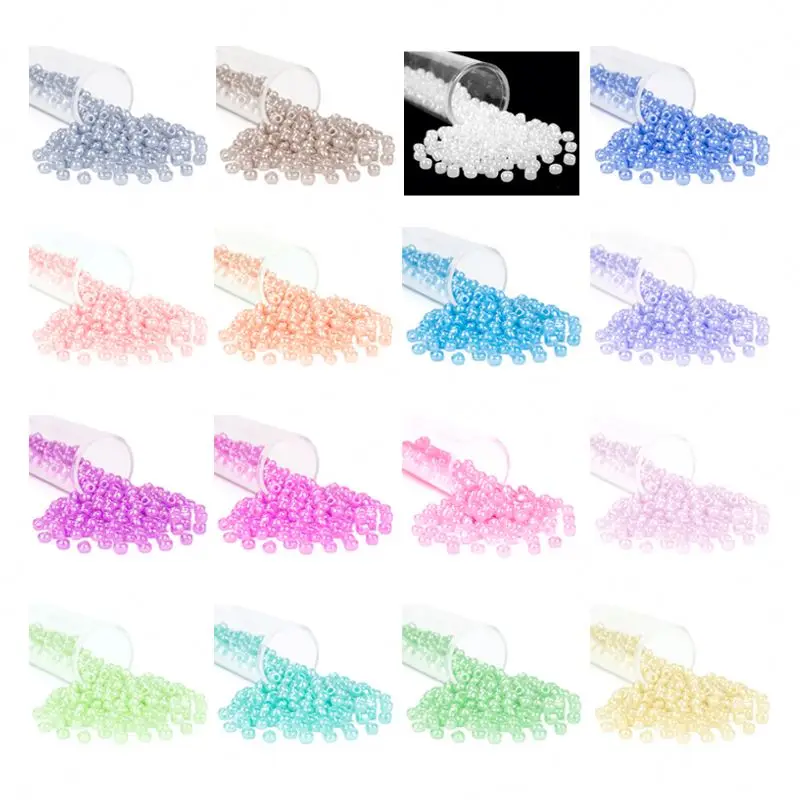 Wholesale Seed Beads 6/0 8/0 11/0 12/0 Seed Beads for Jewellery 2mm 3mm 4mm Ceylon Glass Seed Beads for Bracelet Jewelry Making