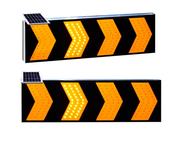 Customize solar power led traffic warning light for road arrow solar led flashing traffic sign Reflective traffic Sign solar pow