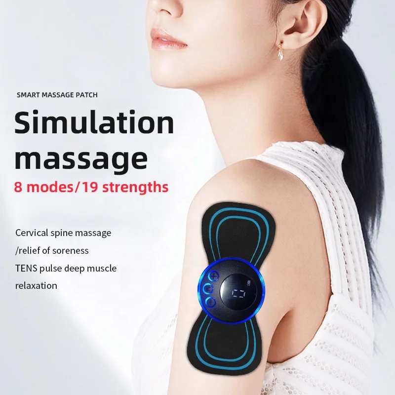 TENS Low Frequency Pulse Massage Smart Electric Neck Massager With 8 Modes 19 Levels