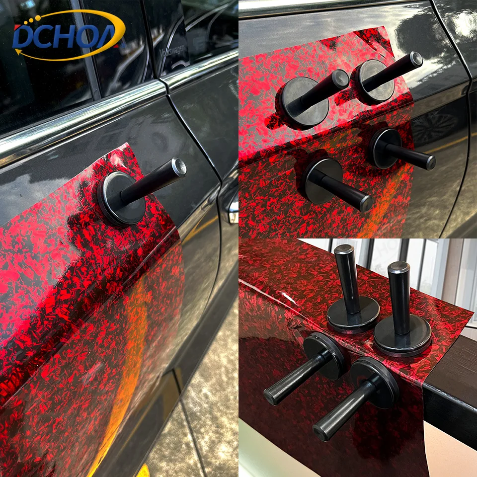 DCHOA  Black Vehicle Wrap Magnets Holder Film Fix Tool Car Vinyl Wrap