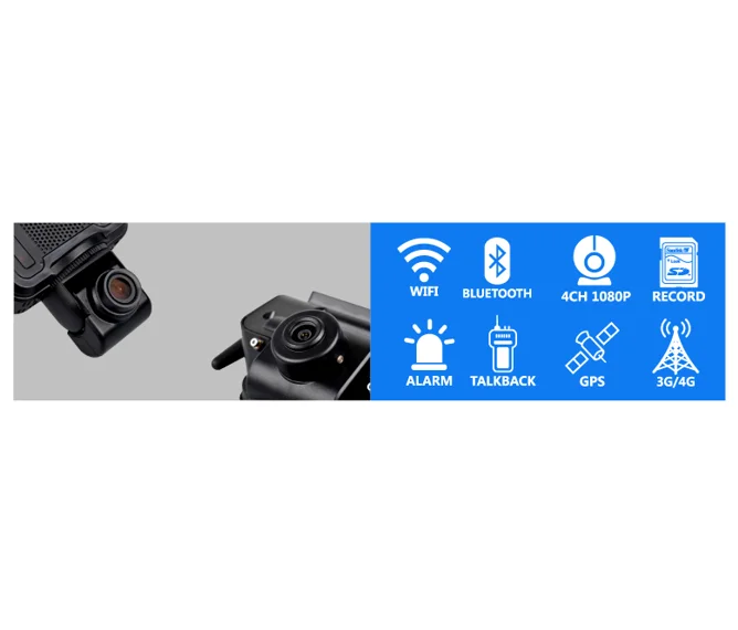  Richmor MDVR 4 канала 4G GPS WIFI навигация 1080p Автомобильный видеорегистратор автомобильный монитор для такси грузовика