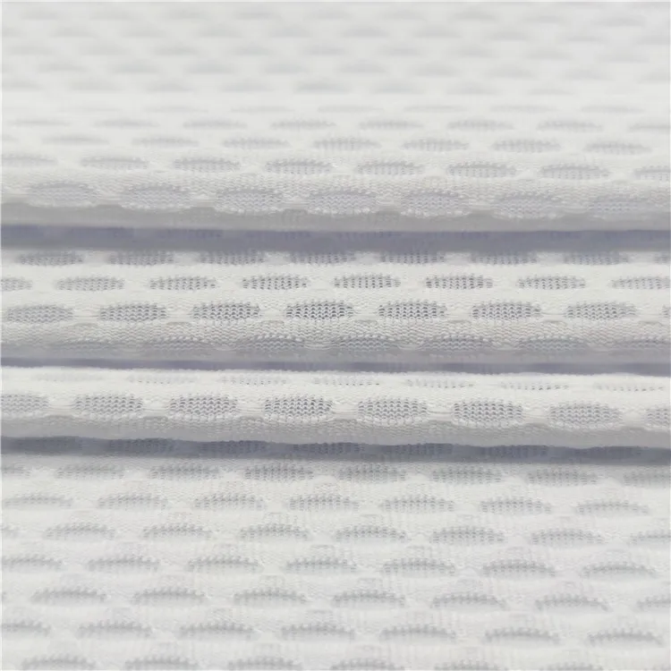 3D eyelet jacquard 4 Way Stretch Fabric Mesh 100Polyester fabric Plain Fabric