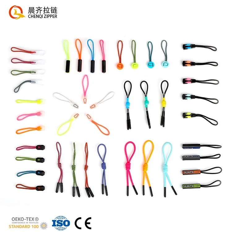 CHENQI New Arrival Webbing Woven Tape Zipper Pulls 5# Zipper Sliders Leather Fabric Zipper Pullers For Clothes