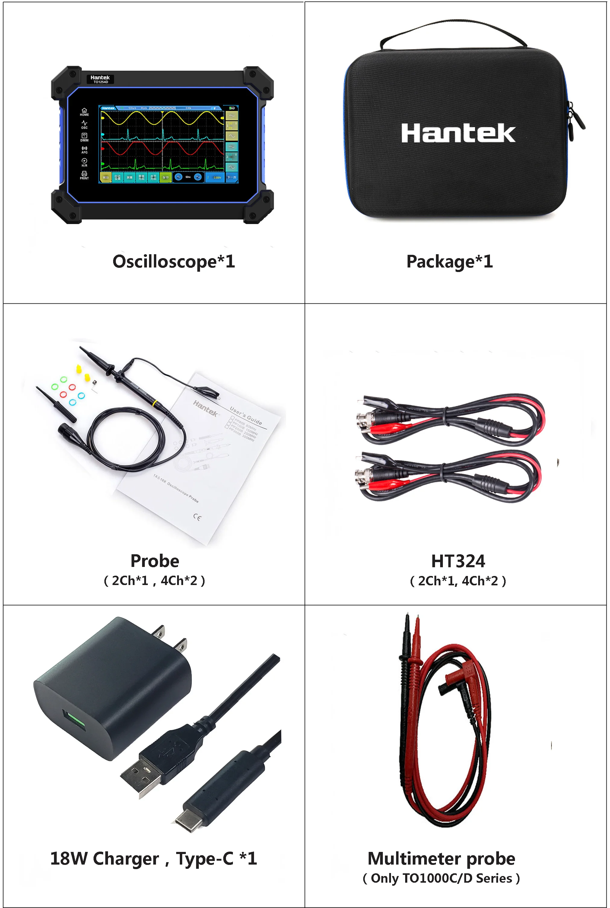 Multi-function Full Touch Screen  TO1112  111MHz Bandwidth 250M Sa/s Sampling Rate 8M Storage depth  Tablet Digital Oscilloscope