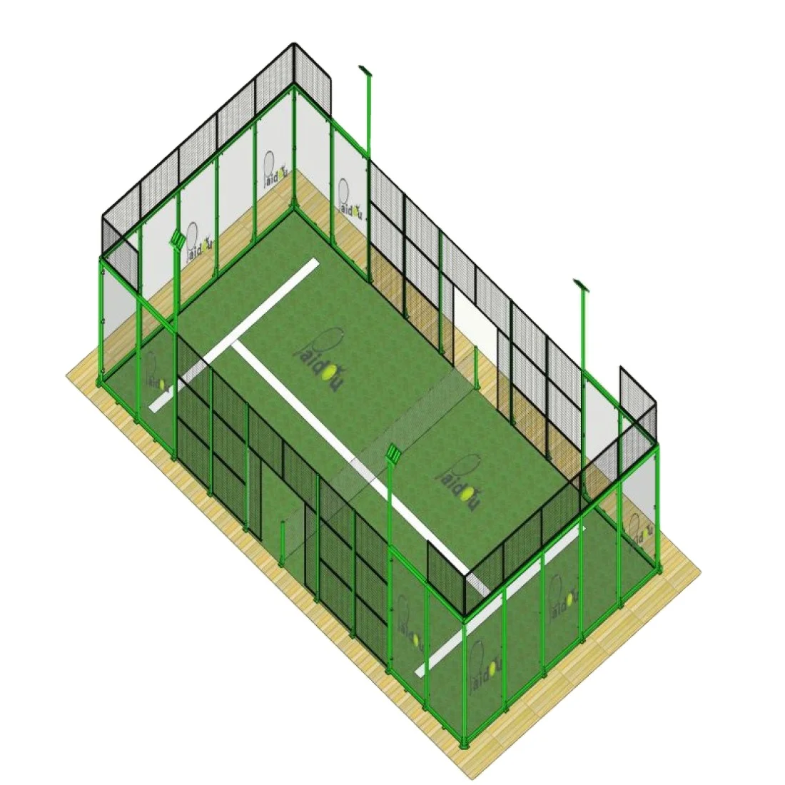 Wholesale Price Manufactured With High Quality Material Safety Outdoor Environmental Padel Tennis Court