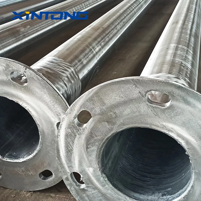 XINTONG 10M 12M Single Arm Double Arms SolarHot Dip Galvanized 9M Galvanized Street Light Pole