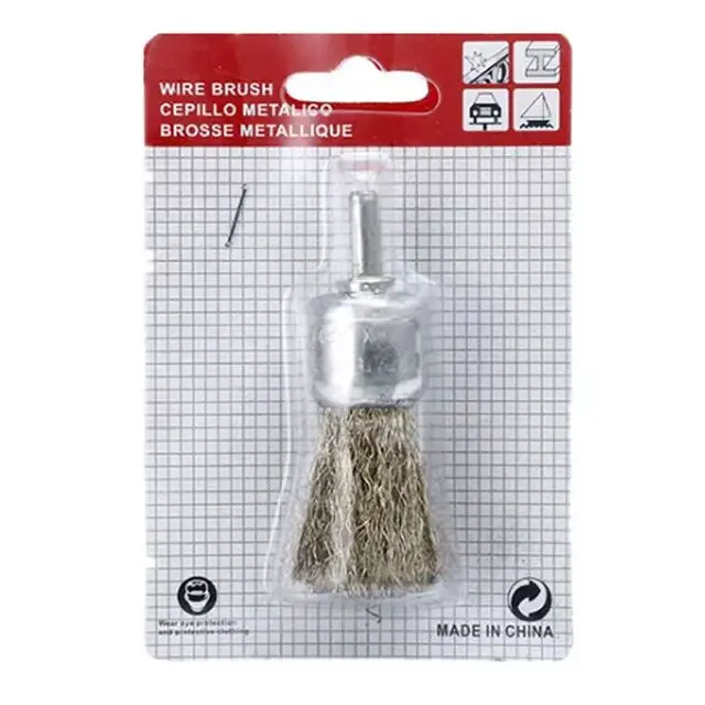 10/12/16/19/25/30mm copper-plated cleaning wire brush  Hardening steel wire