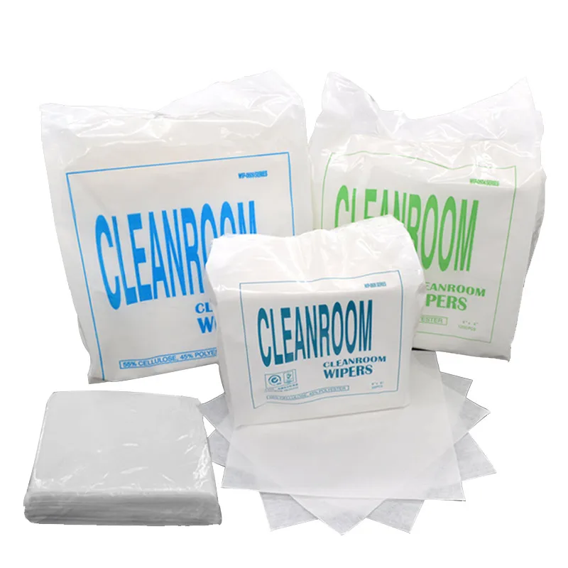 Hot selling Clean Room Wiper Factory Supply 100% Polyester Cloth Lint Fee Cleanroom Wipers