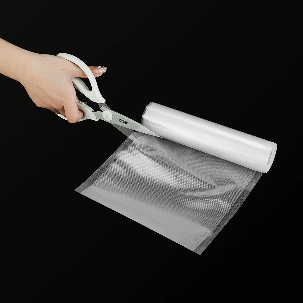 Airtight Heat Resistant Plastic Freezer Food Storage Retort Bags Vacuum Sealer Roll Bags 2 Pack for Food Saver Meal Preps