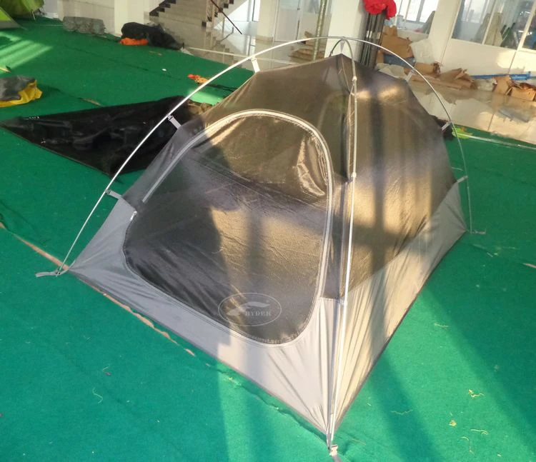 Custom Label Backpacking Waterproof Double Wall Tent Two Entrance Environmental Friendly Non-PFC with Front Patio Area