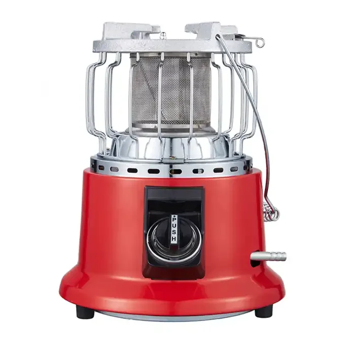 Hot selling camping portable big energy 2 in 1 gas heater and cooker with spare parts top burner use outdoor single gas stove