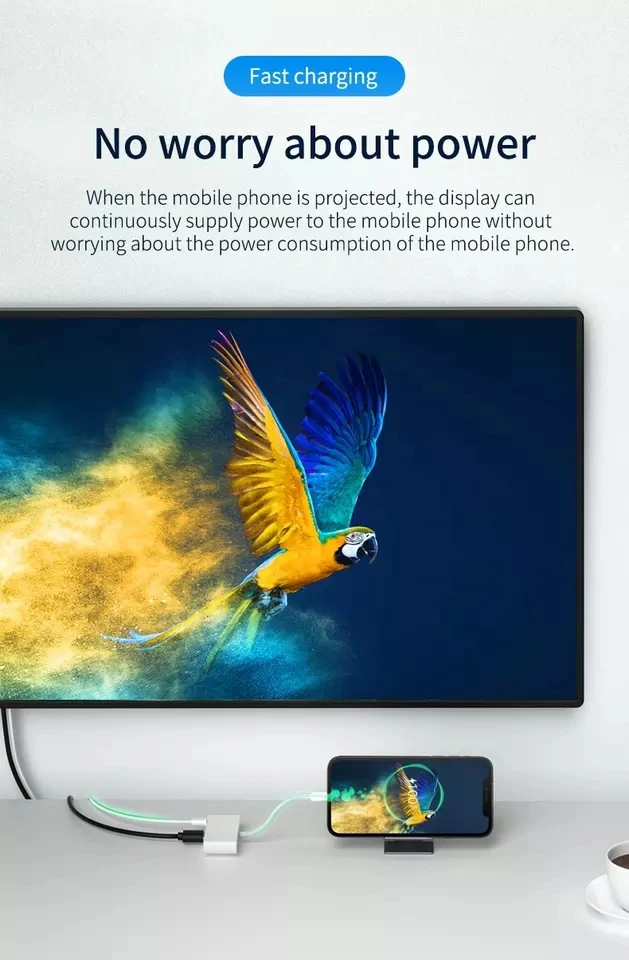 Light ning OTG Converter Adapter To HDMI Adapter TV 1080P HD Digital AV adapter Converter for iPhone Same Screen