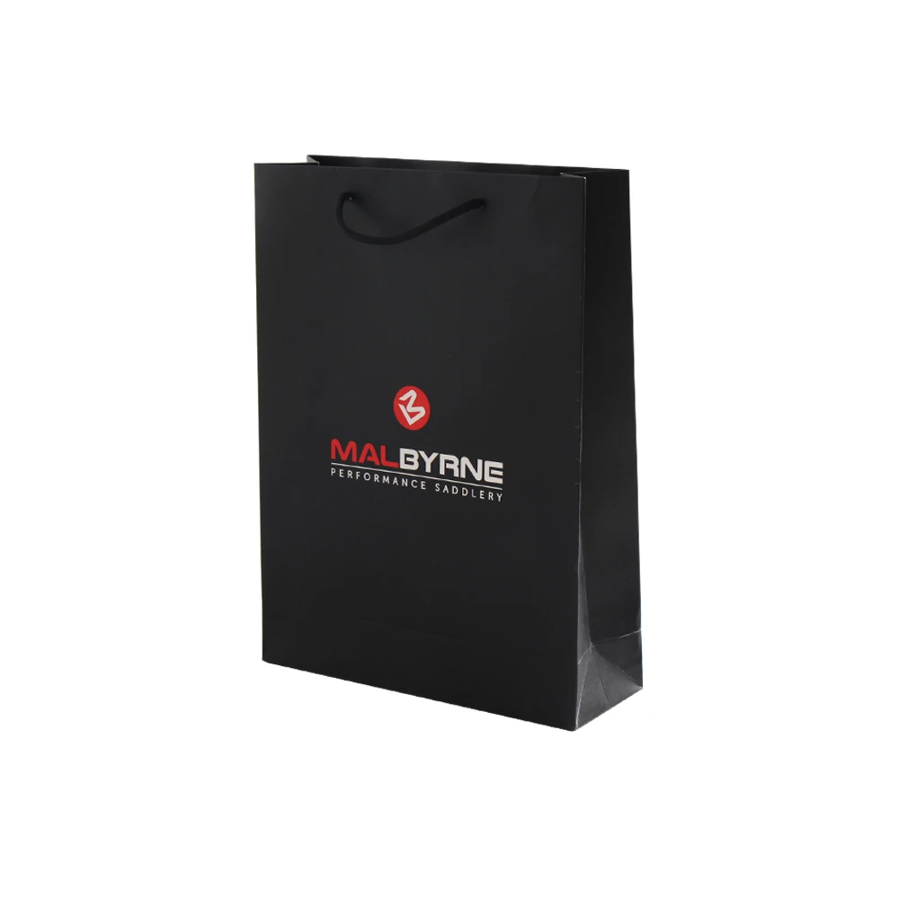 custom shopping paper bag luxury rope handle with your own logo