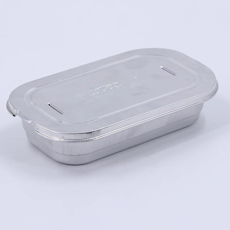 Customized Eco-Friendly Reusable Portable Foil Lunch Boxes Aluminum Foil Containers